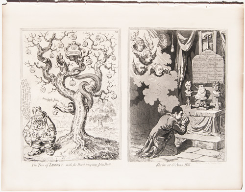 Gillray print Shrine at St. Anne's Hill 



The Tree of Liberty